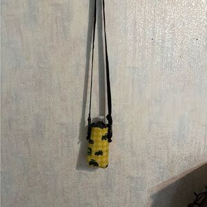 John Deere Yellow and Black Kids Water Crossbody or Belt Bottle Holder